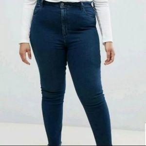 ASOS DESIGN Curve Farleigh high waisted slim jeans